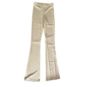 TOPSHOP Skinny Ribbed Flared Pants - Size 0